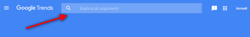 ricercare argomenti posizionamento motori di ricerca seo con google trend
