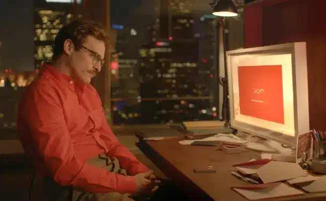 Screen shot tratto dal film Her di Spike Jonze del 2013