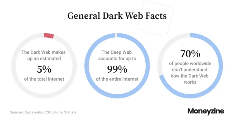 grafico Statista dark web 2024 web facts