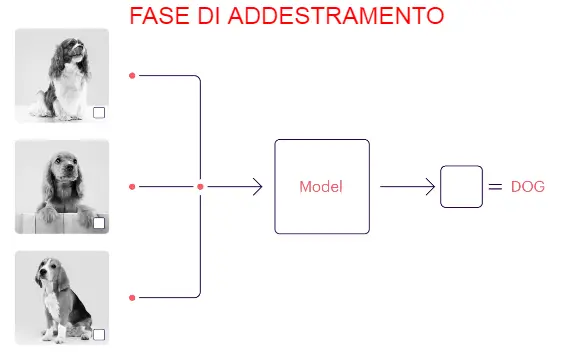 addestramento modello di machine learning