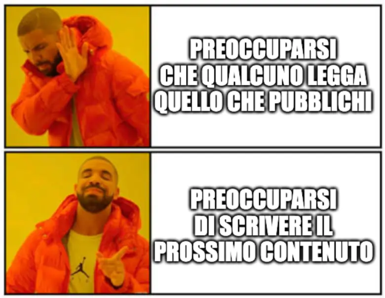 meme divertente sulla moltiplicazione dei contenuti waterfall