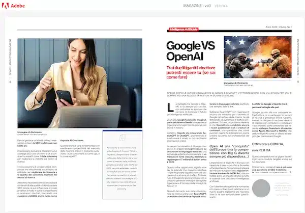 Visibile", il primo magazine cartaceo trimestrale dedicato ai professionisti della visibilità digitale. Coloro che ogni giorno fanno Azienda sul web