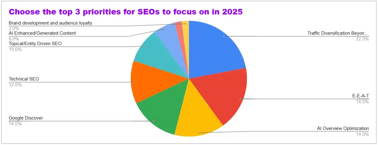 Sondaggio tra SEO di NewzDash 20 gennaio 2025 focus