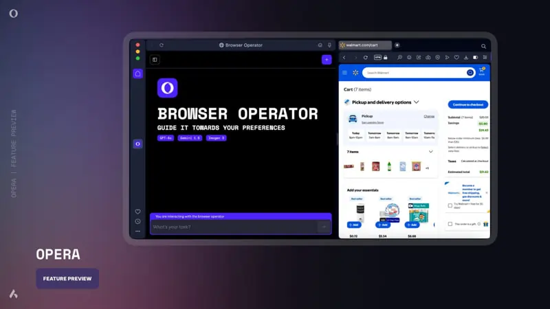 Browser Operator fonte Opera 3 marzo 2025